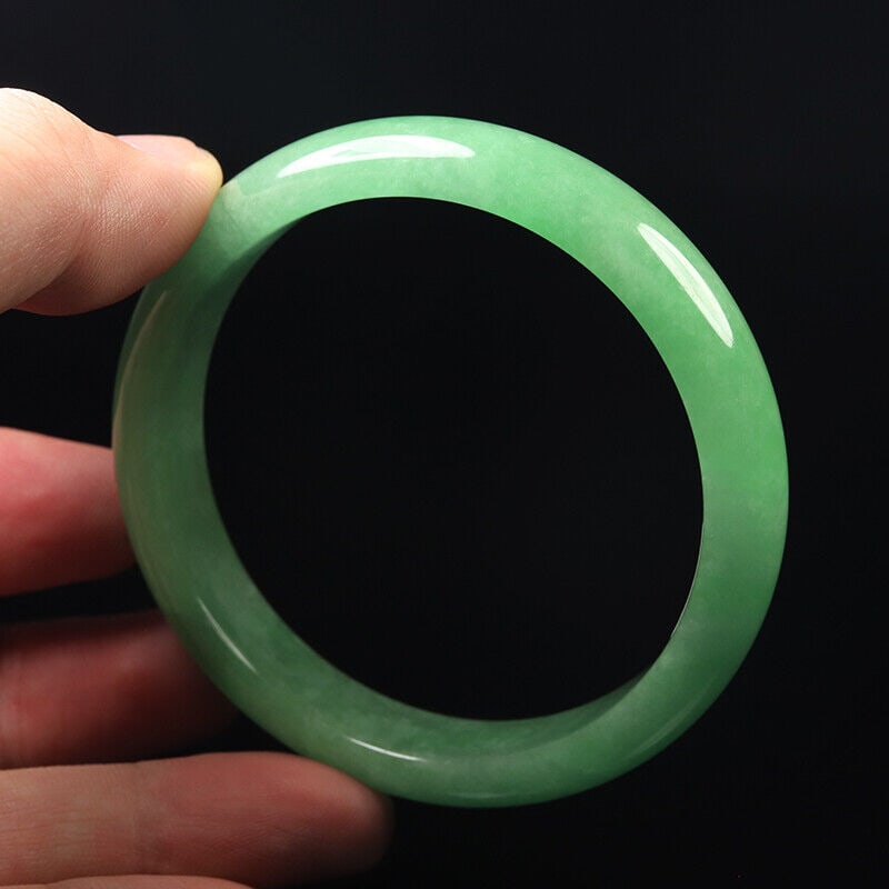 Chinese natural white jade bangle (1 of 10)