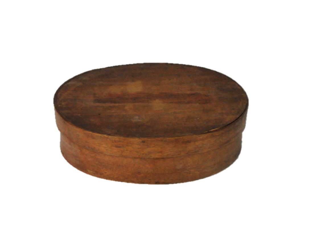 Antique Shaker Oval One Finger Bentwood Pantry Box (1 of 3)