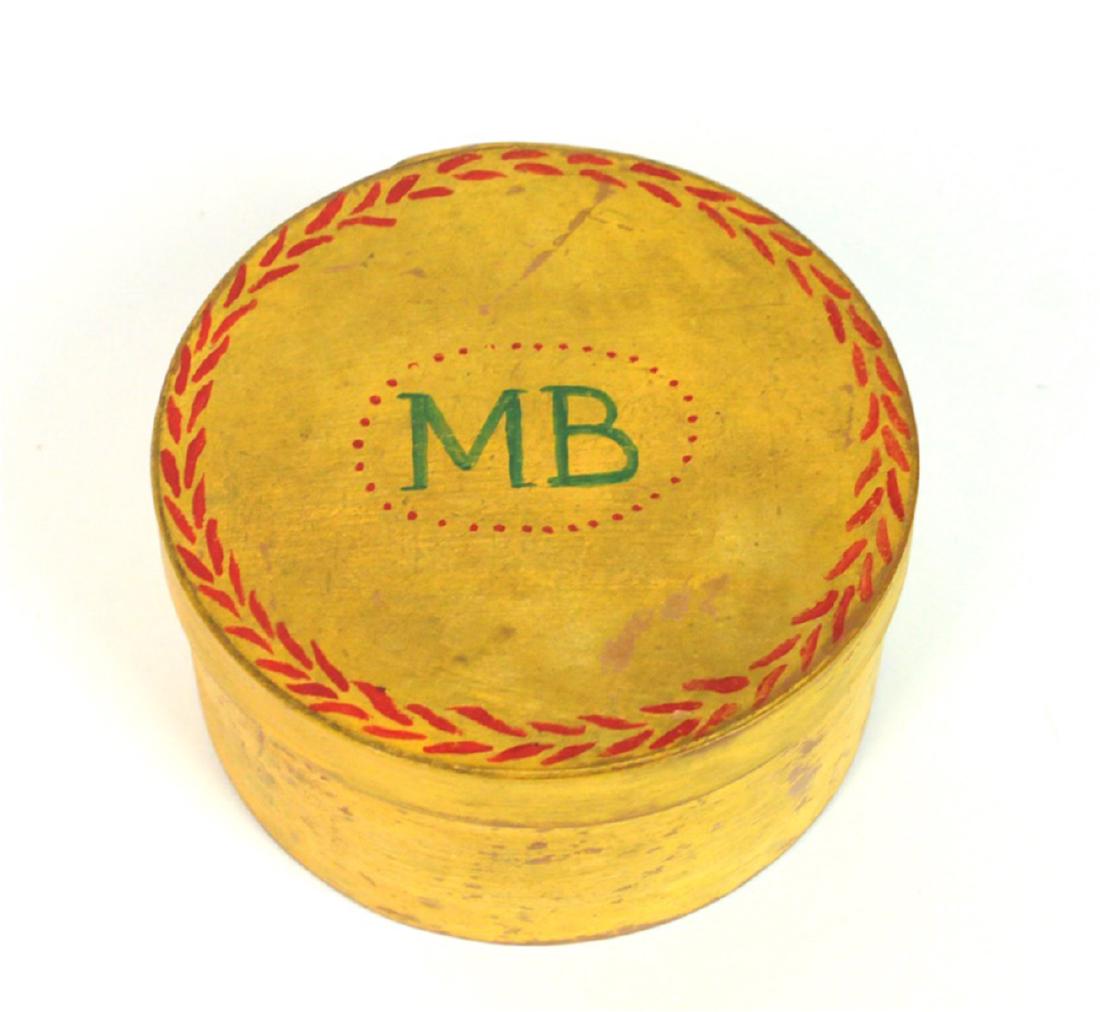 Antique Folk Art Grain Paint Decorated Shaker Box (1 of 6)