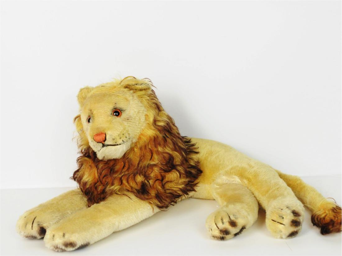 Vintage Steiff Laying Down Leo The Lion 1890's (1 of 4)