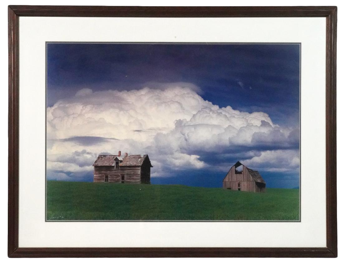 Frederic Joy 'Thunderheads, Farm Country' Photo: Frederic Joy "Thunderheads, Farm Country". Photograph. Pencil signed / #95/400.. Purchased originally from Frederic Joy Gallery (Jackson Hole, Wyoming) for $1,020 in the early 1990's. Photograph is be