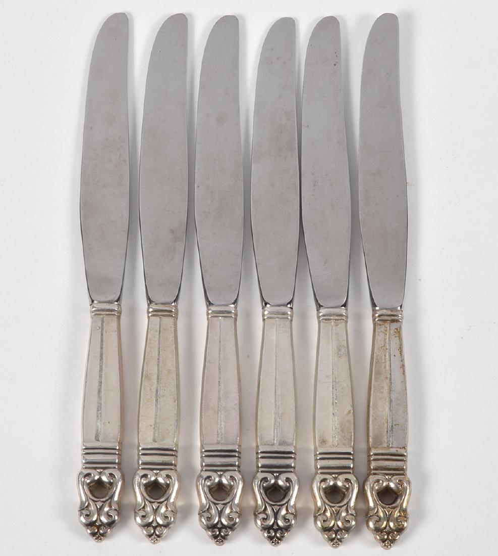 6 International Sterling Royal Danish Knives (1 of 2)