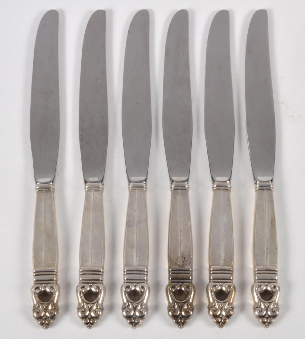 6 International Sterling Royal Danish Knives (1 of 2)