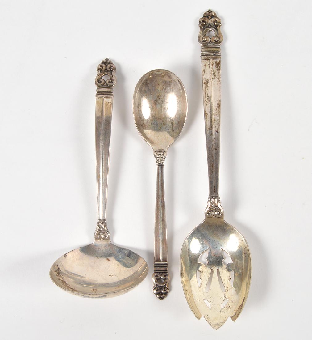 3 International Sterling Royal Danish Serving (1 of 3)