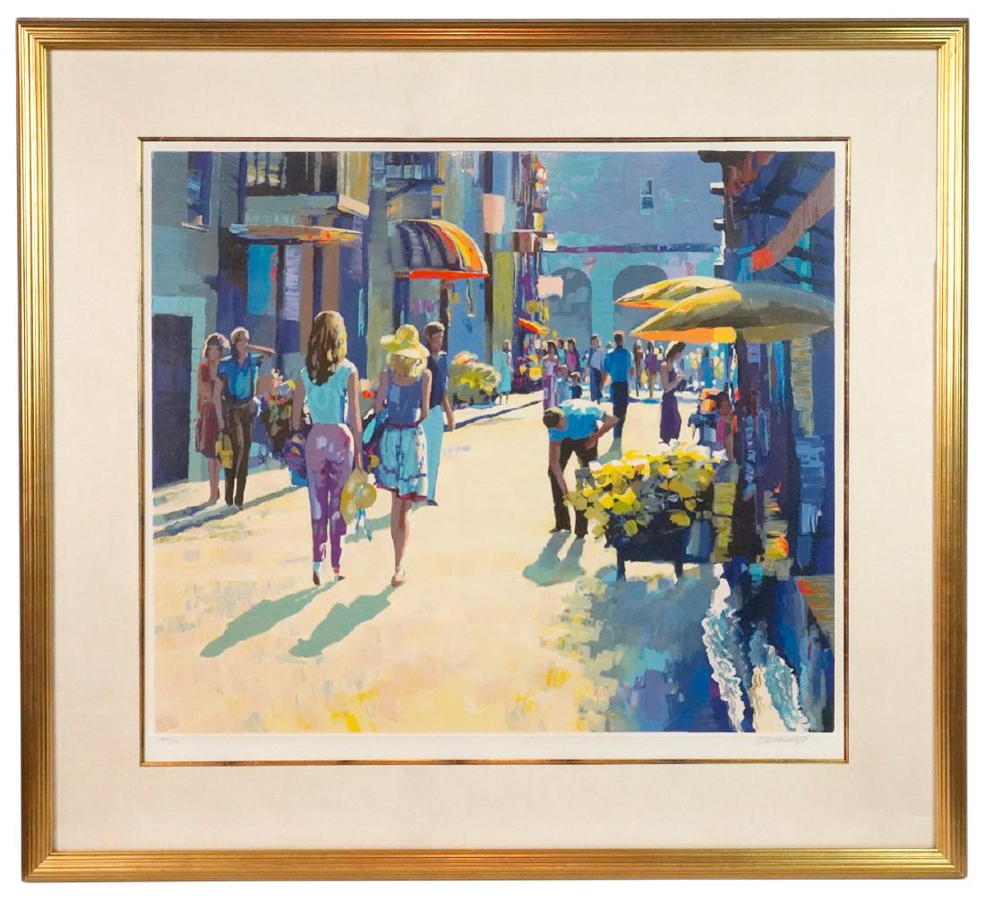 Large Howard Behrens 'Naphilio Lights' Serigraph (1 of 7)