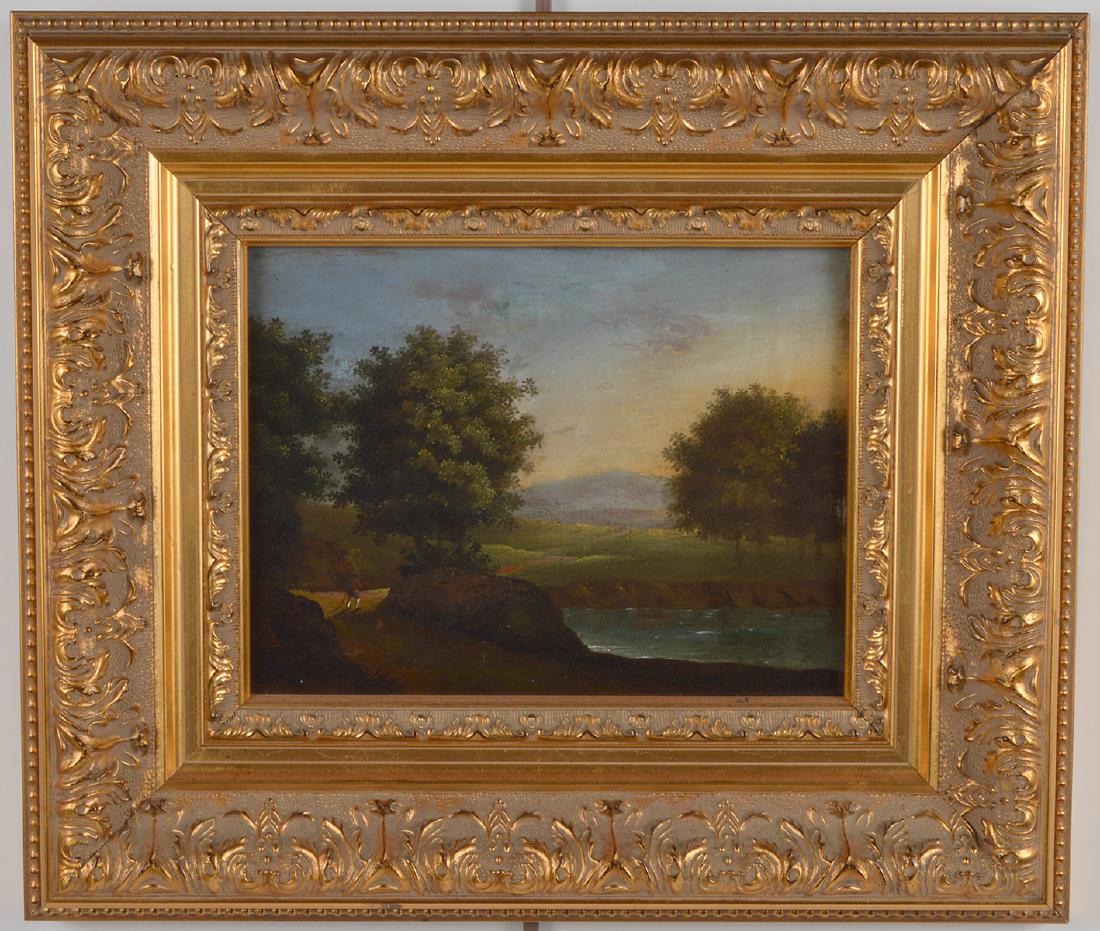 19th Ct. Continental Oil Landscape Painting (1 of 5)