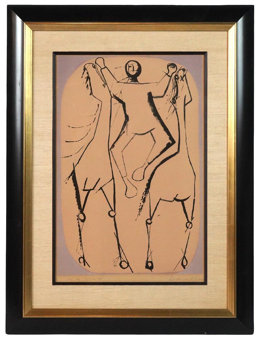 Marino Marini 'Horses & Rider' Lithograph (1 of 9)
