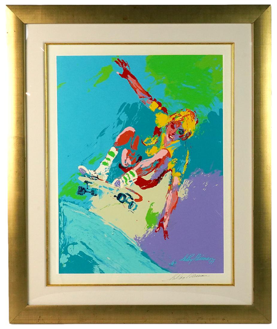 Leroy Neiman 'Skateboarder Boy' Serigraph (1 of 4)