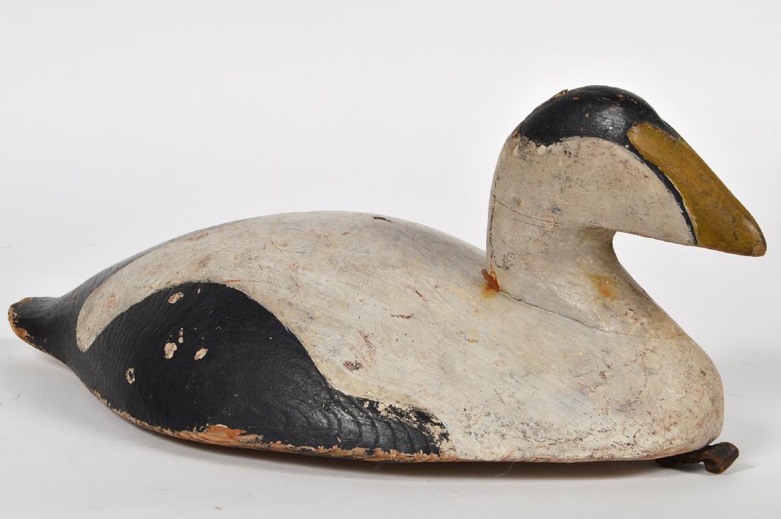 Large Painted and Carved Duck Decoy (1 of 5)