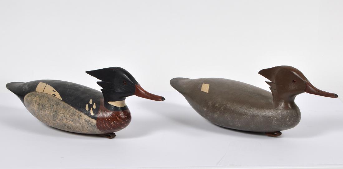 Pair of Mergansers Decoys by John Hamilton (1 of 15)
