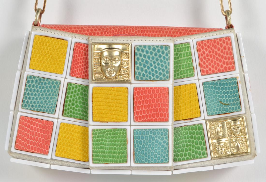 Kieselstein-Cord Croc Lizard Tile Shoulder Bag (1 of 15)