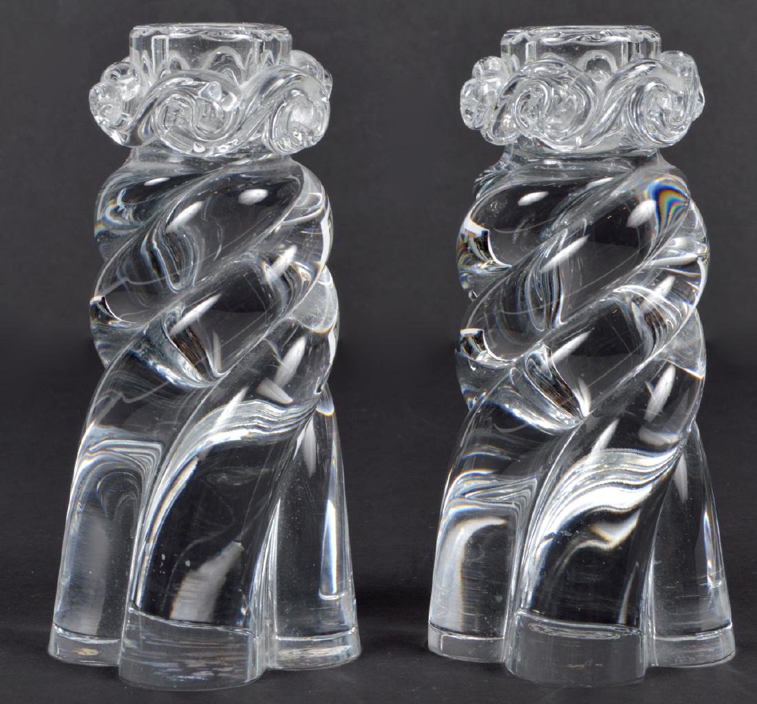 2 Baccarat Aladin Clear Crystal Candlesticks (1 of 7)