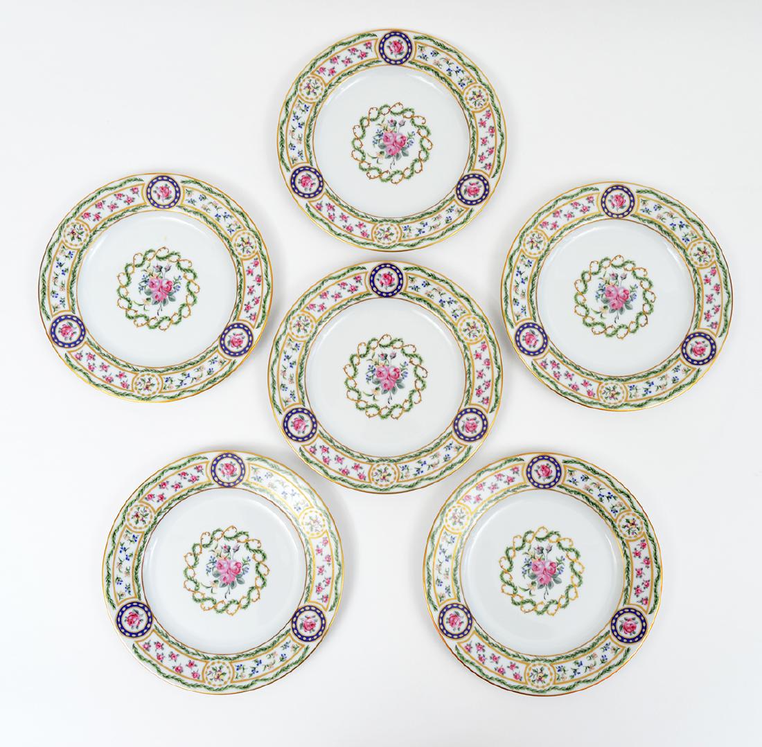 6 Haviland Limoge Louveciennes Salad Plates (1 of 5)