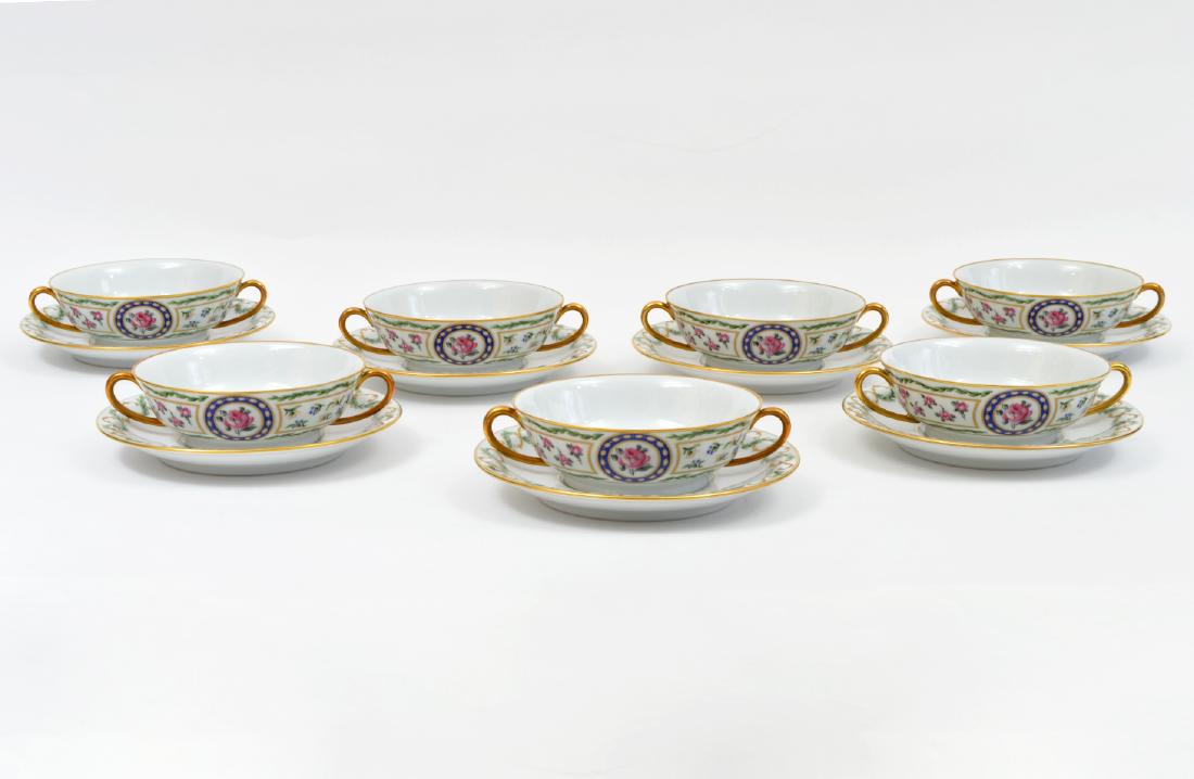 7 Haviland Limoge Louveciennes Cream Soups Saucers (1 of 7)