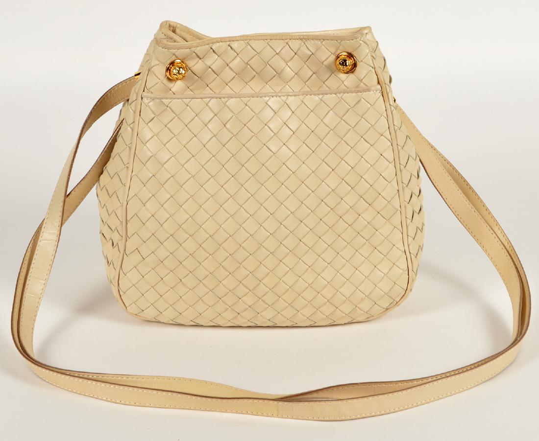 Bottega Veneta Beige Intracacciato Shoulder Bag (1 of 18)