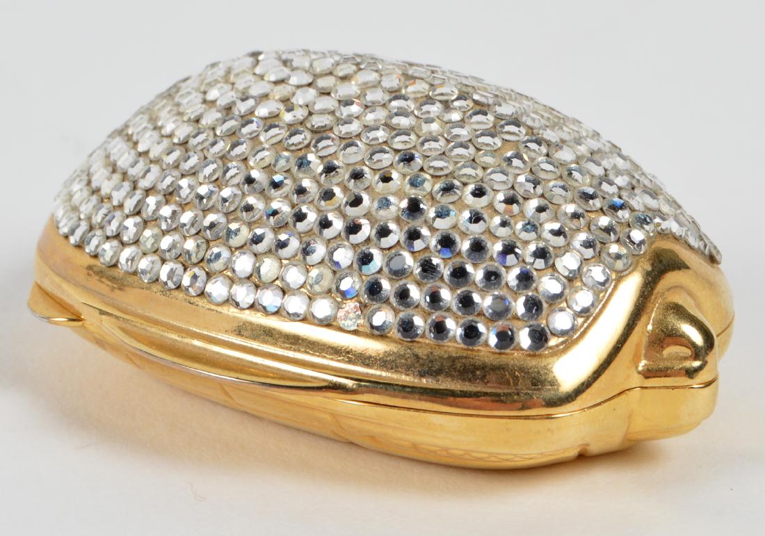 Judith Leiber Crystal Turtle Pill Box (1 of 6)