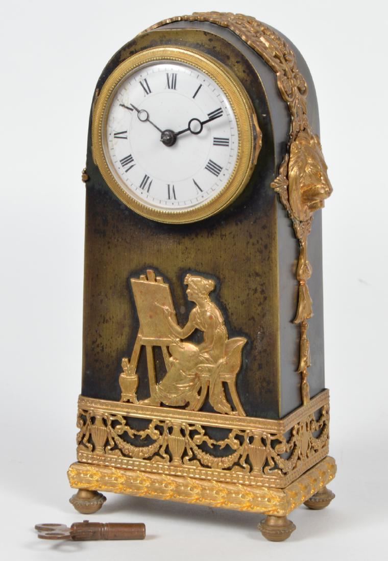 Antique French Brass Ornate Clock (1 of 10)