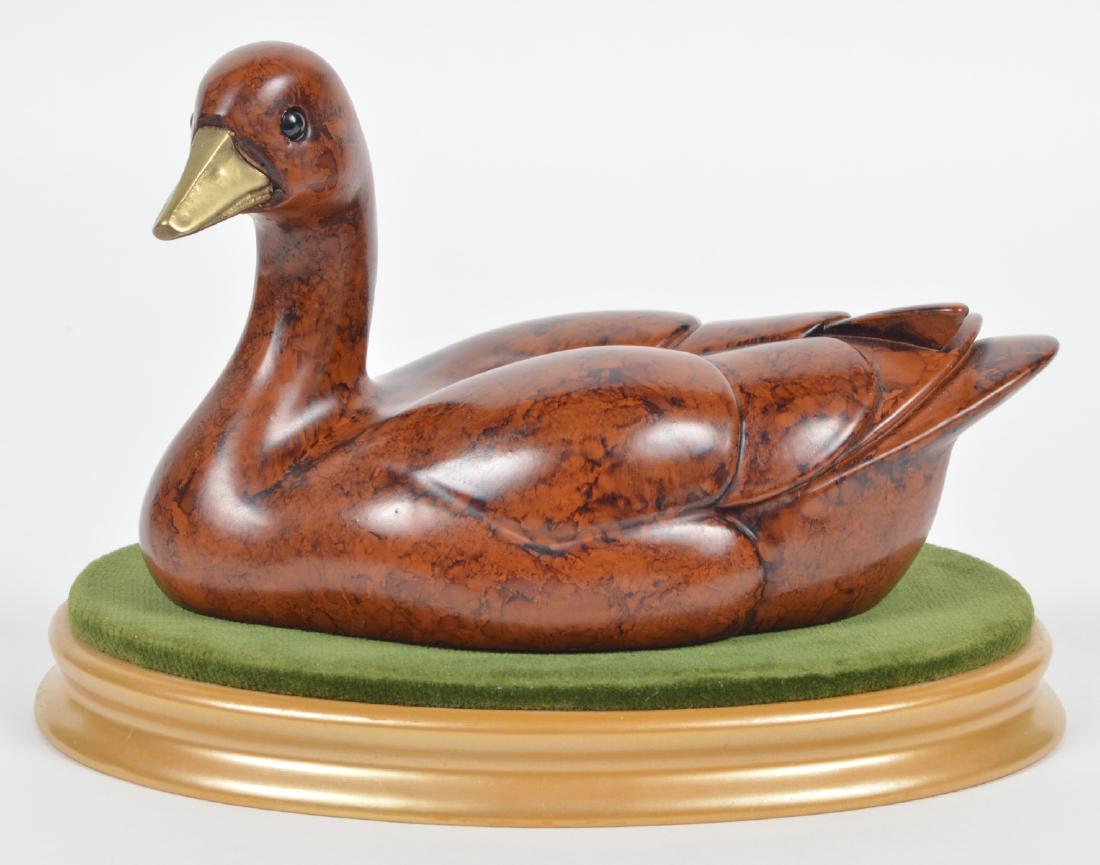 Elli Malevolti Figurine Duck With Brass Beak Italy