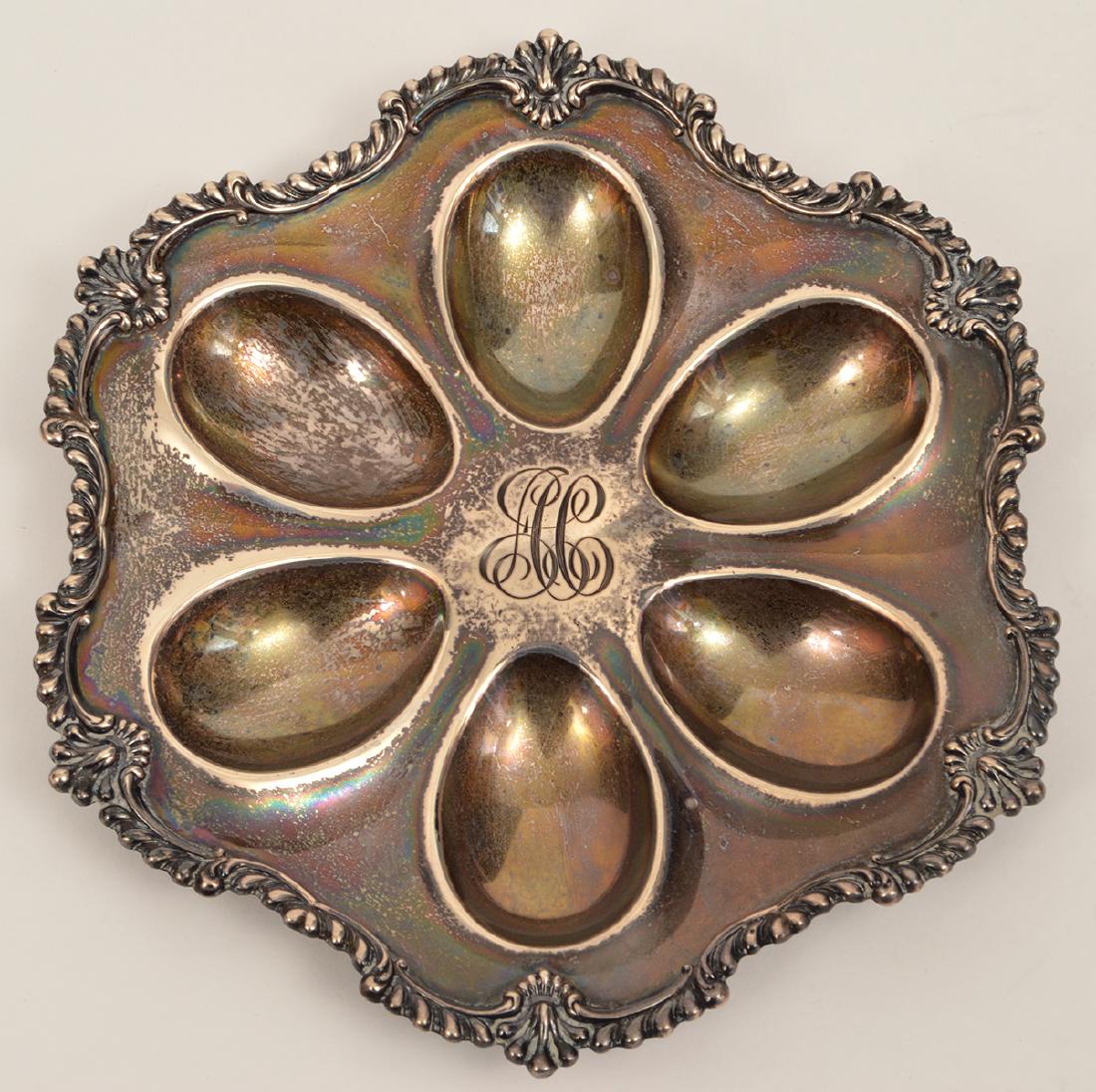 Reed & Barton Sterling Silver Deviled Egg Plate (1 of 5)
