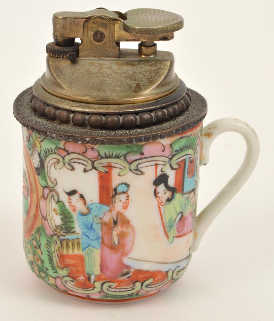 Antique Chinese Porcelain Mug Table Lighter (1 of 6)