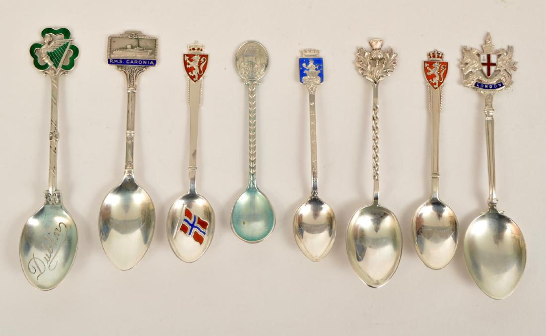 8 Sterling Silver Souvenir Collectable Spoons (1 of 4)
