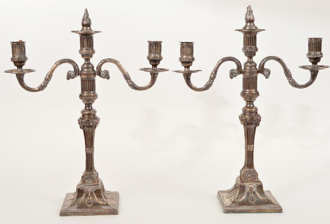 2 Sterling Silver Candelabra T. Law (1 of 8)