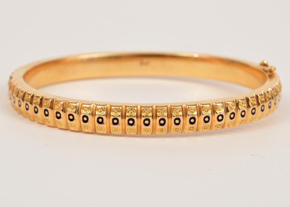Spritzer & Fuhrmann 18k Gold Enamel Bracelet (1 of 6)