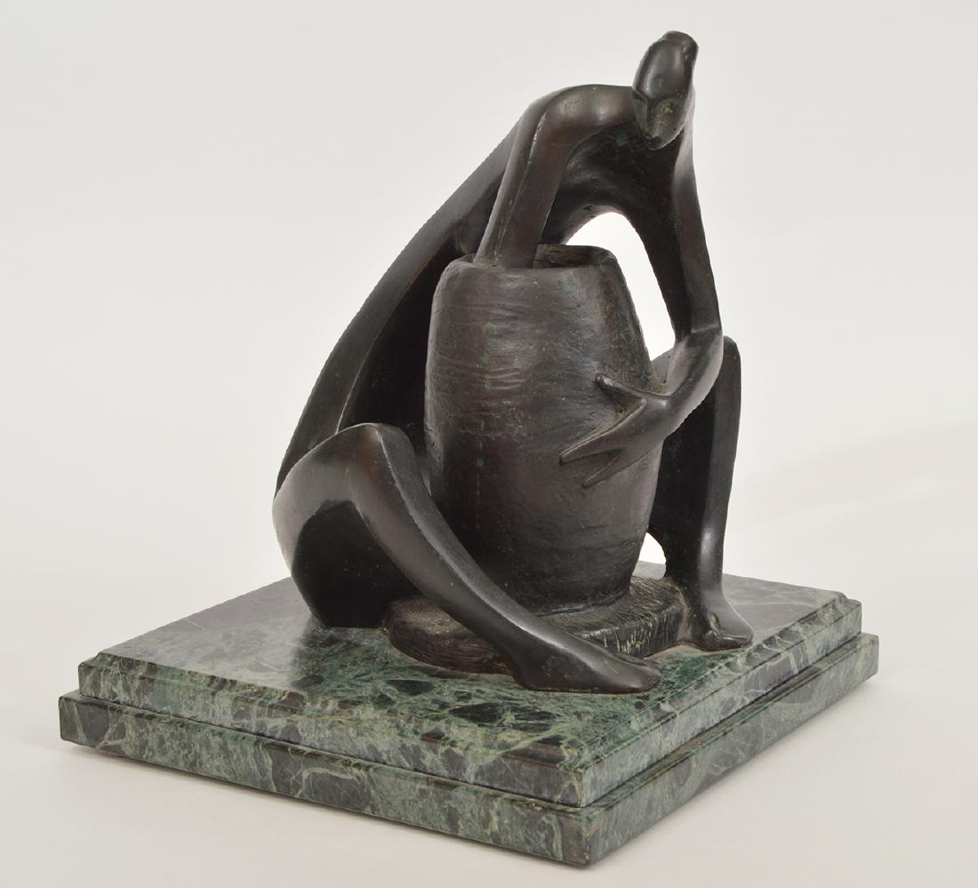 E. Mountiel Mid Century Bronze Sculpture Signed (1 of 6)