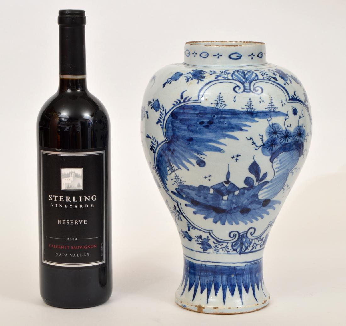 Dutch Delft 18th C. Vase Blue White (1 of 8)