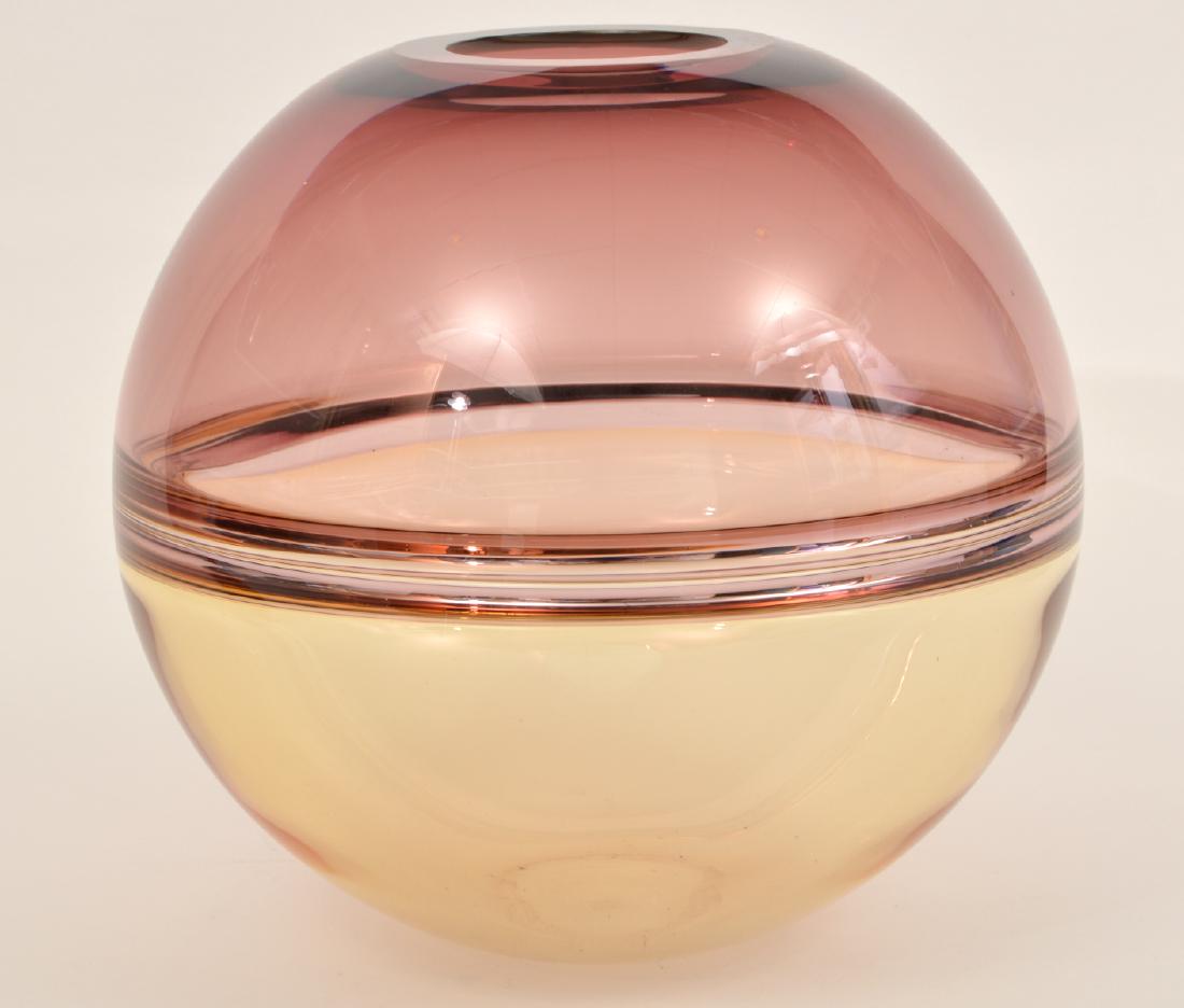 Barbini Murano Amethyst Incalmo Sphere Vase (1 of 6)