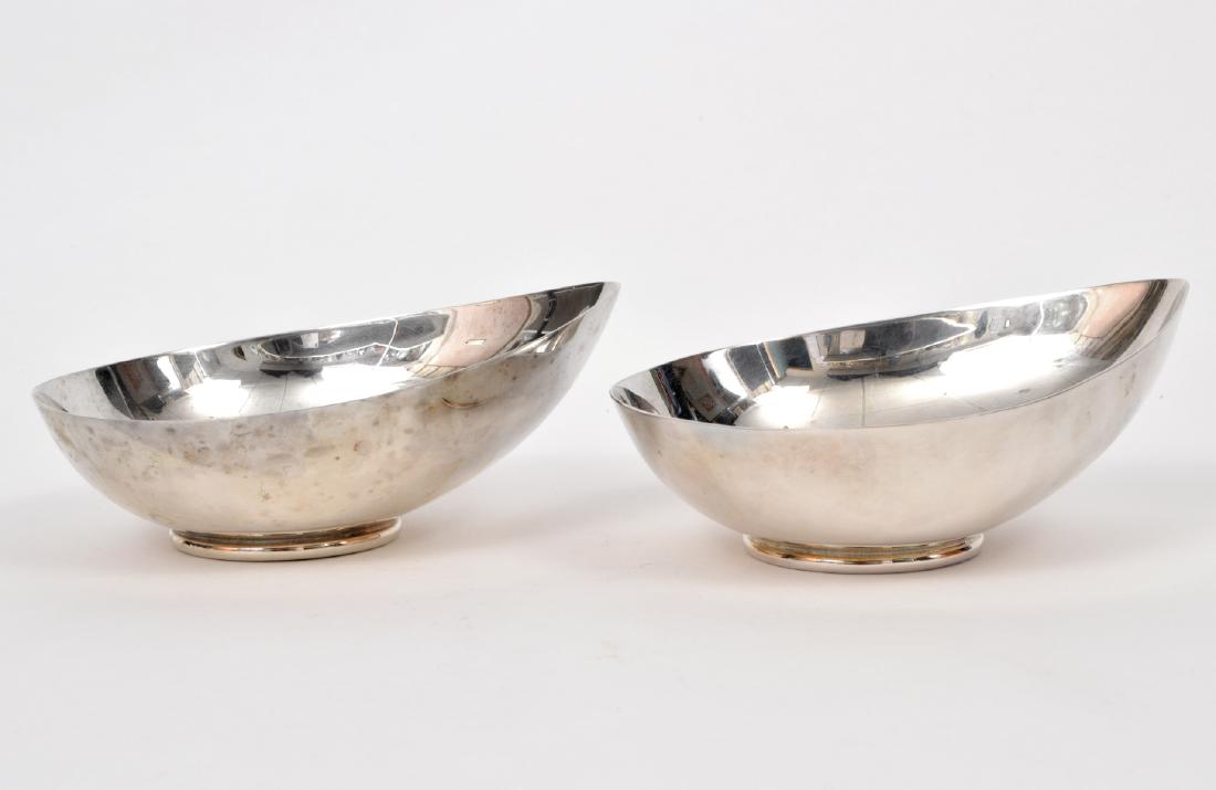 2 Ercuis French Modernist Silverplate Footed Bowls (1 of 6)
