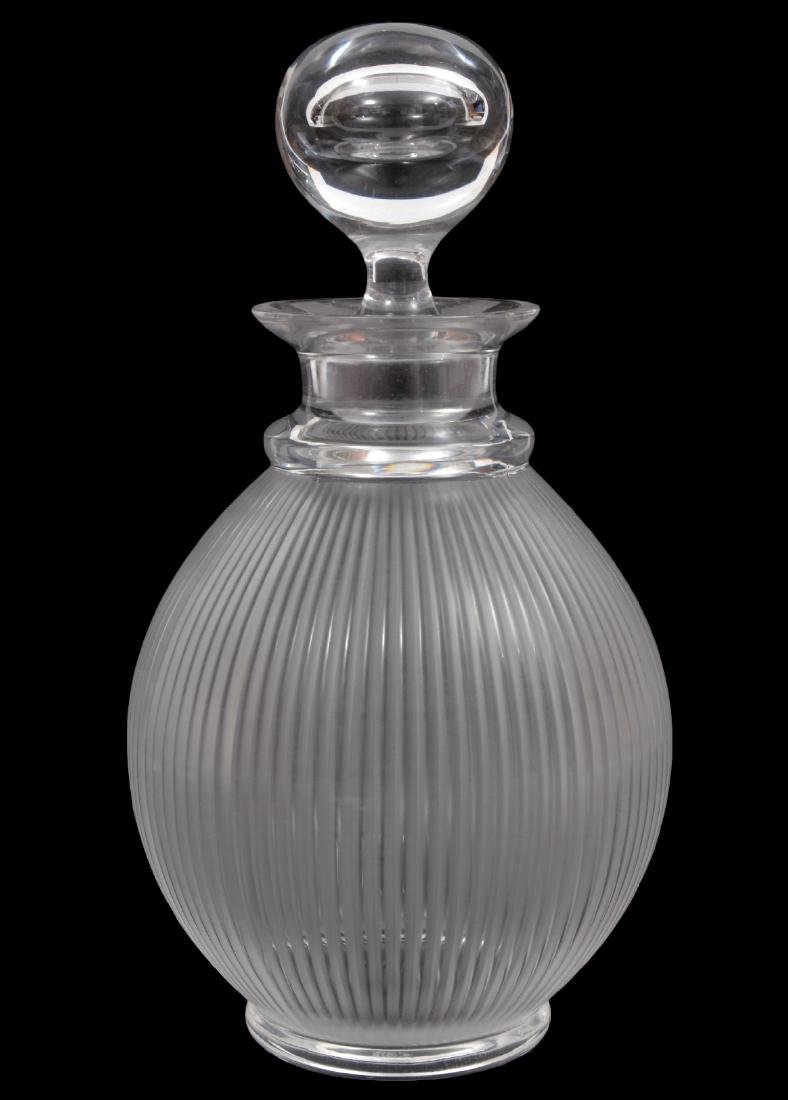 Lalique "Langeais" Ribbed Crystal Decanter Signed (1 of 5)