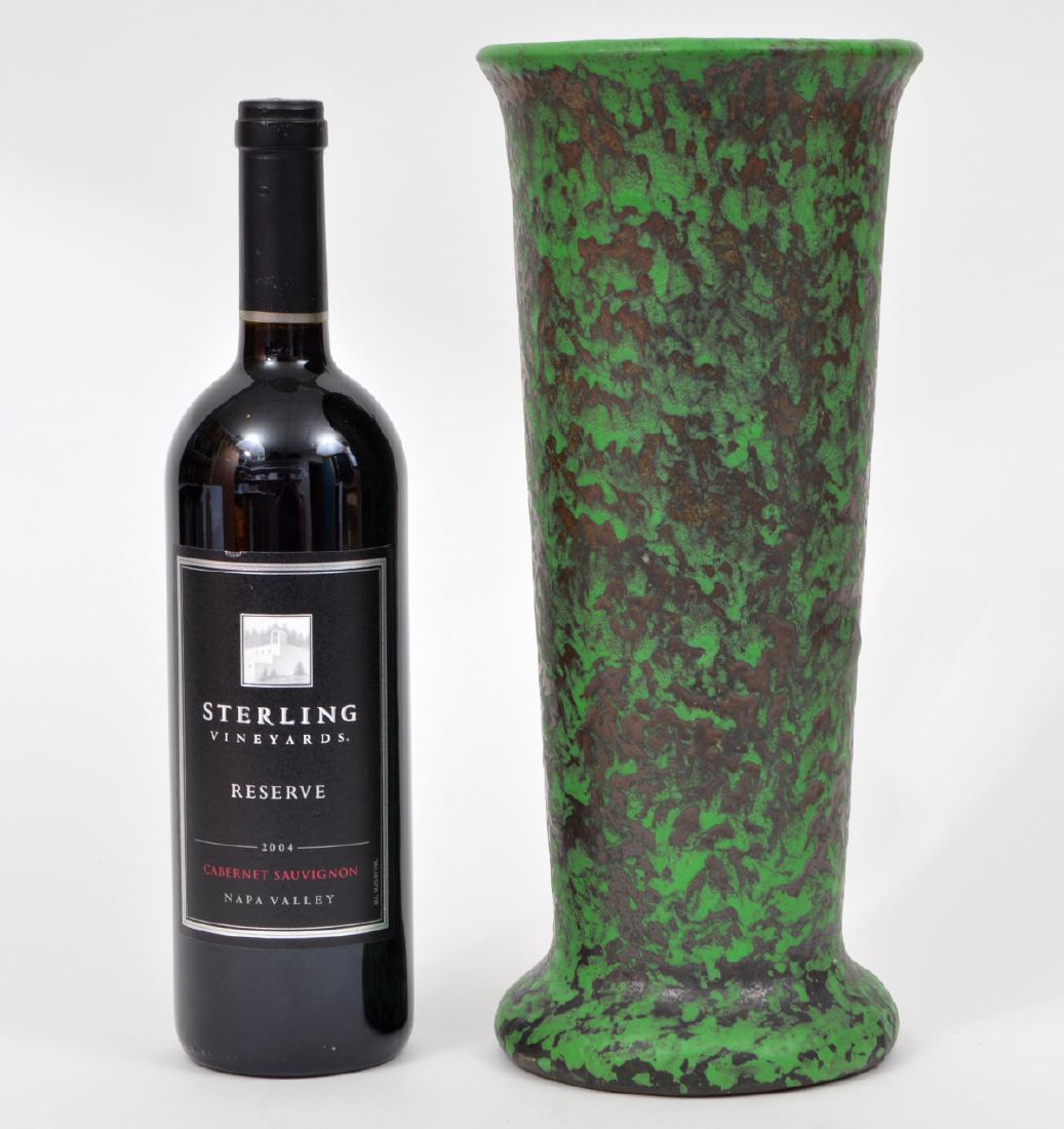 Weller Pottery Green & Mottled Copper Tone Vase (1 of 6)