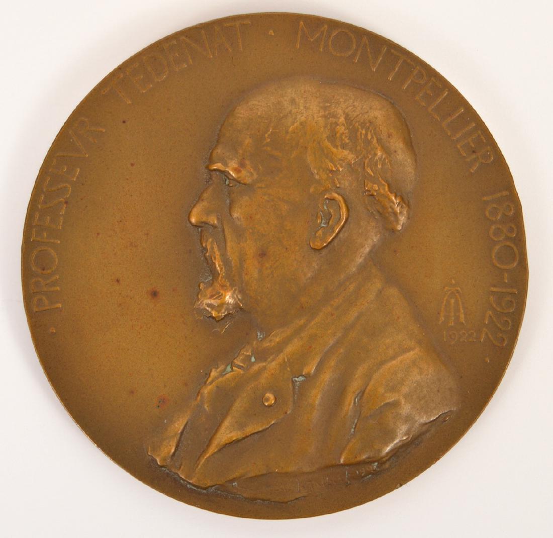 Large Bronze Hommage Av Professevr Tedenat 1922 (1 of 4)