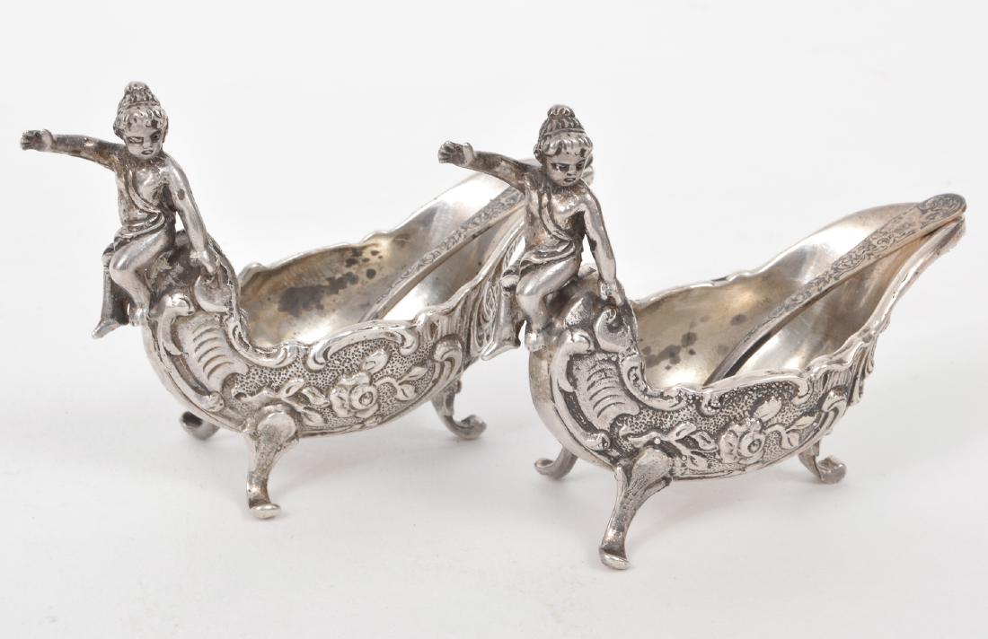 2 Sterling Silver Salt Cellars 118.2 grams (1 of 7)