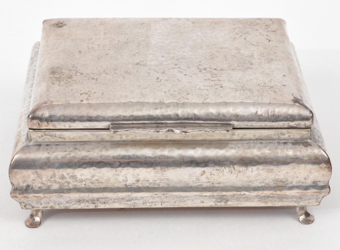 Austrian 800 Silver Hammered Box (1 of 8)