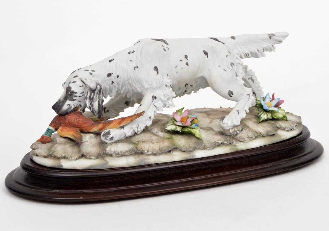 Capodimonte Vier Tasca Porcelain Figurine Bird Dog (1 of 10)