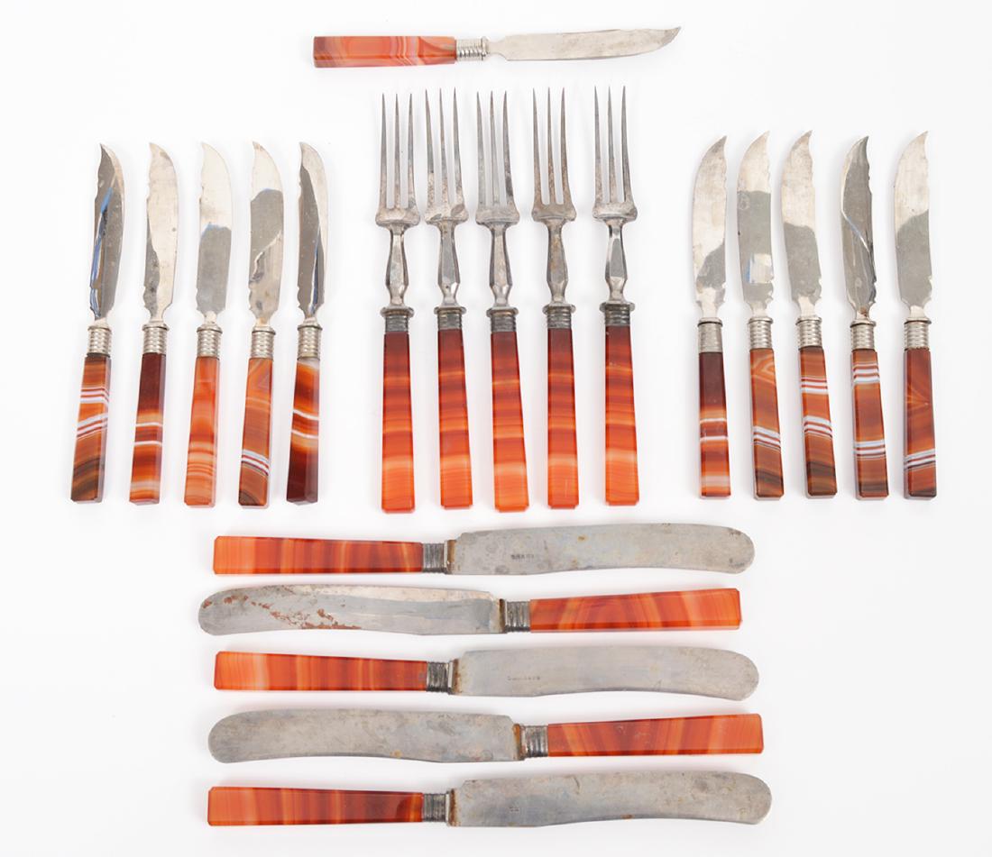 Hornhung Banded Agate Flatware 21 Piece Set (1 of 7)