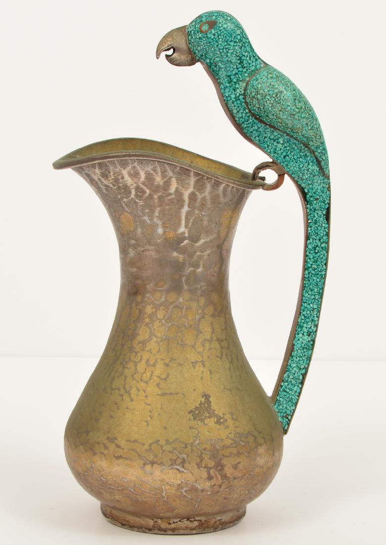 E. Castillo Style Pitcher Tuquoise Inlay Bird (1 of 10)
