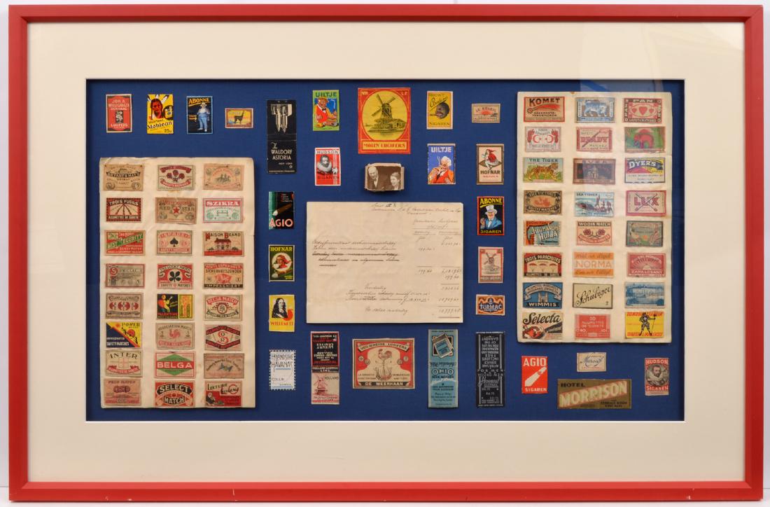 75 Framed Match Book Covers Kersen De Jong The Man (1 of 9)