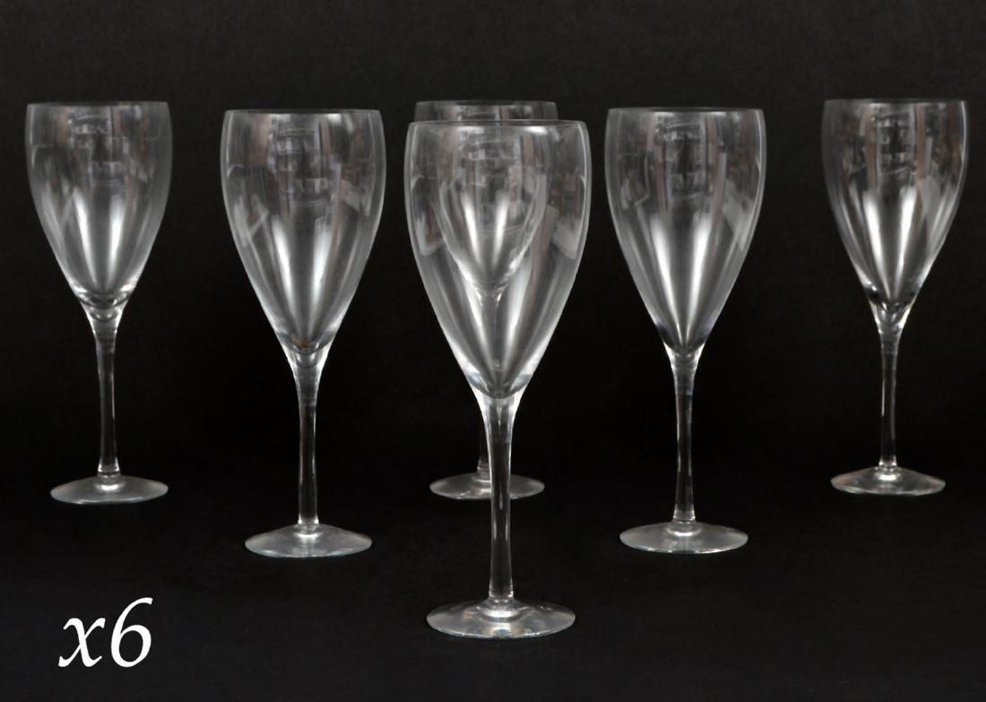 6 Orrefors Sweden Vintage Clear Water Goblets (1 of 3)