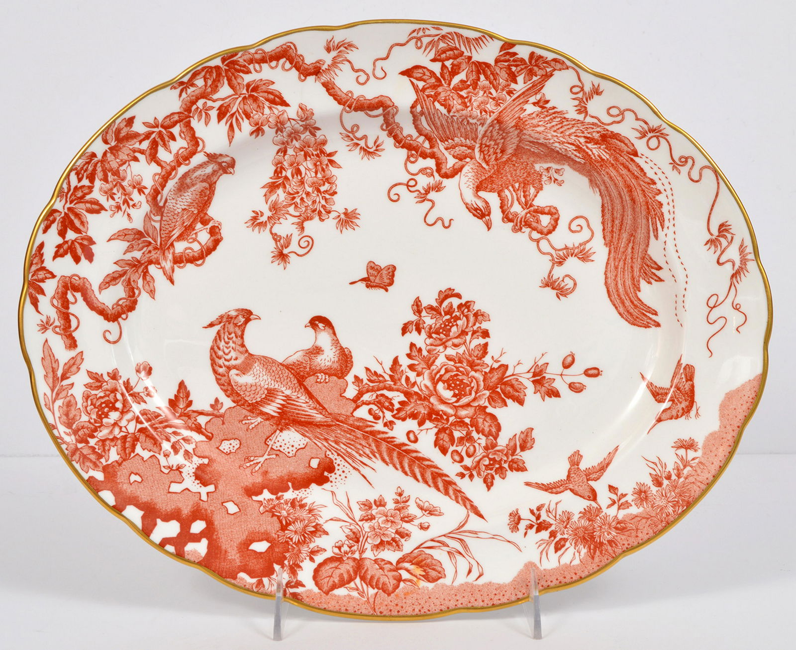Royal Crown Derby Red Aves Platter (1 of 5)