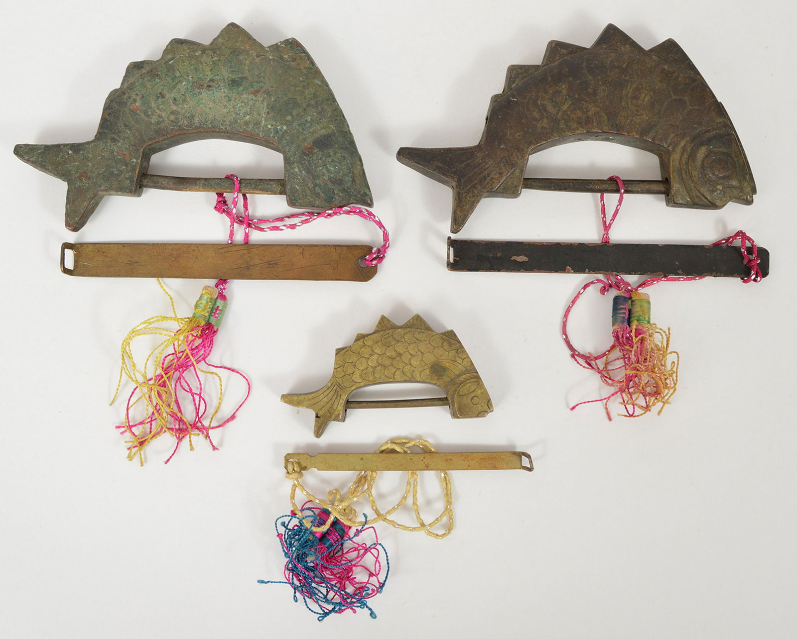 3 Chinese Carp Fish Locks and Keys (1 of 5)