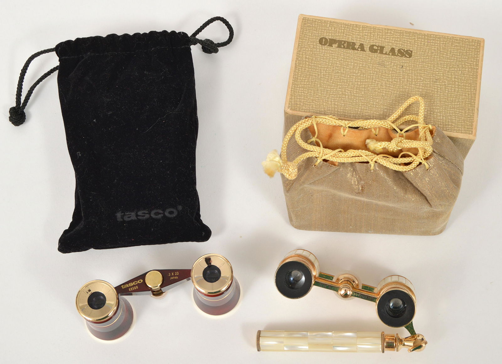 2 Vintage Opera Glasses Tasco & Mignon MOP (1 of 4)