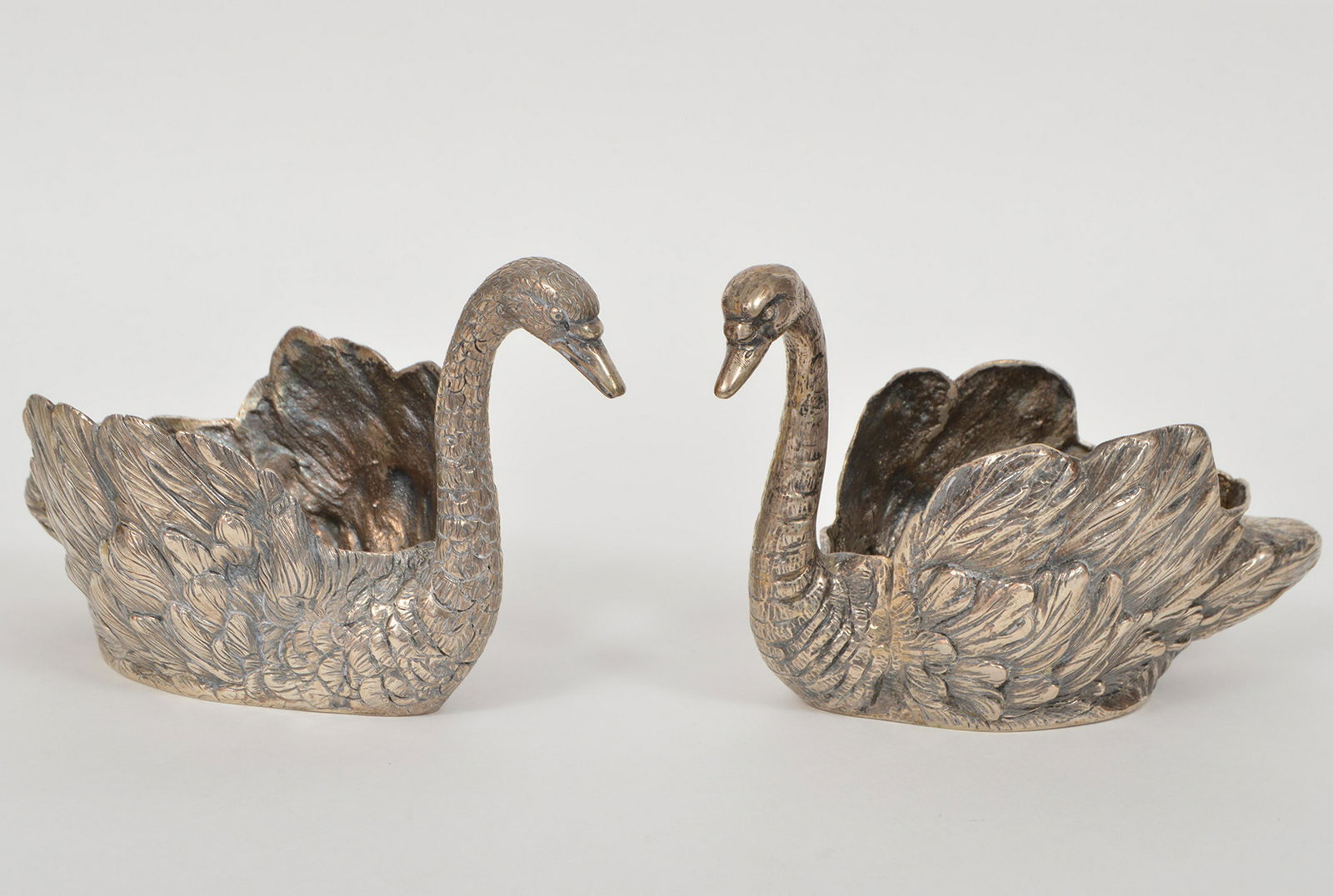 2 Filli Coppini 800 Silver Large Bowls Salt Sugar (1 of 7)