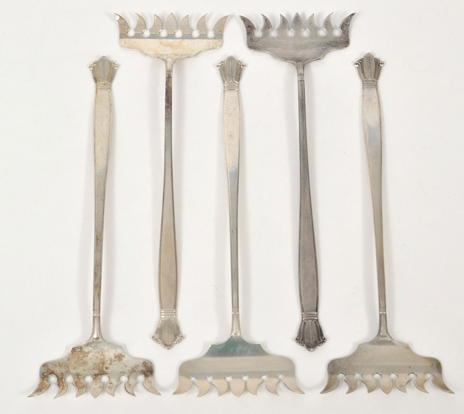 5 Weidlich Sterling Silver Sardine Fish Forks (1 of 5)