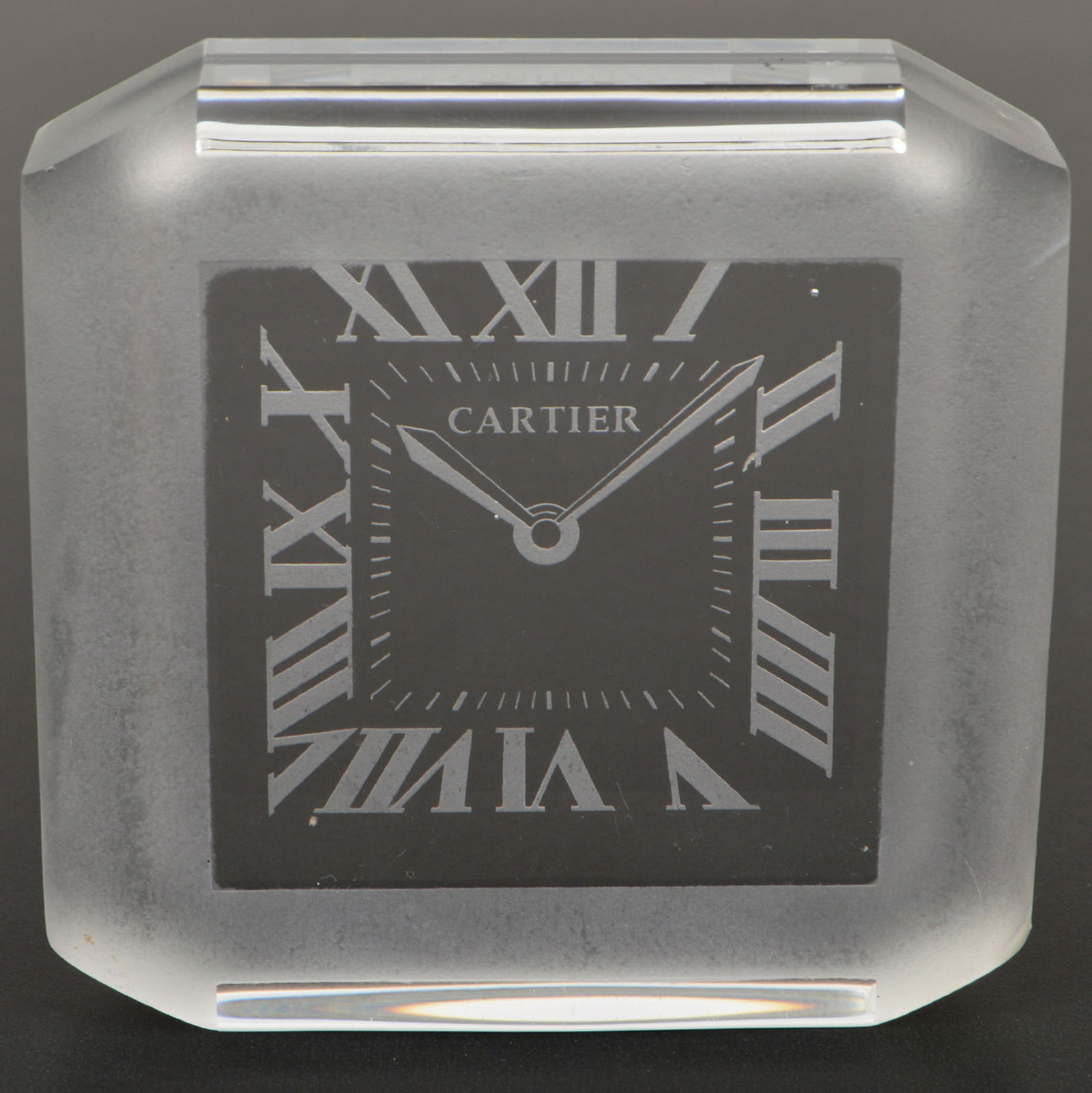 Cartier Crystal Clock Paperweight (1 of 4)