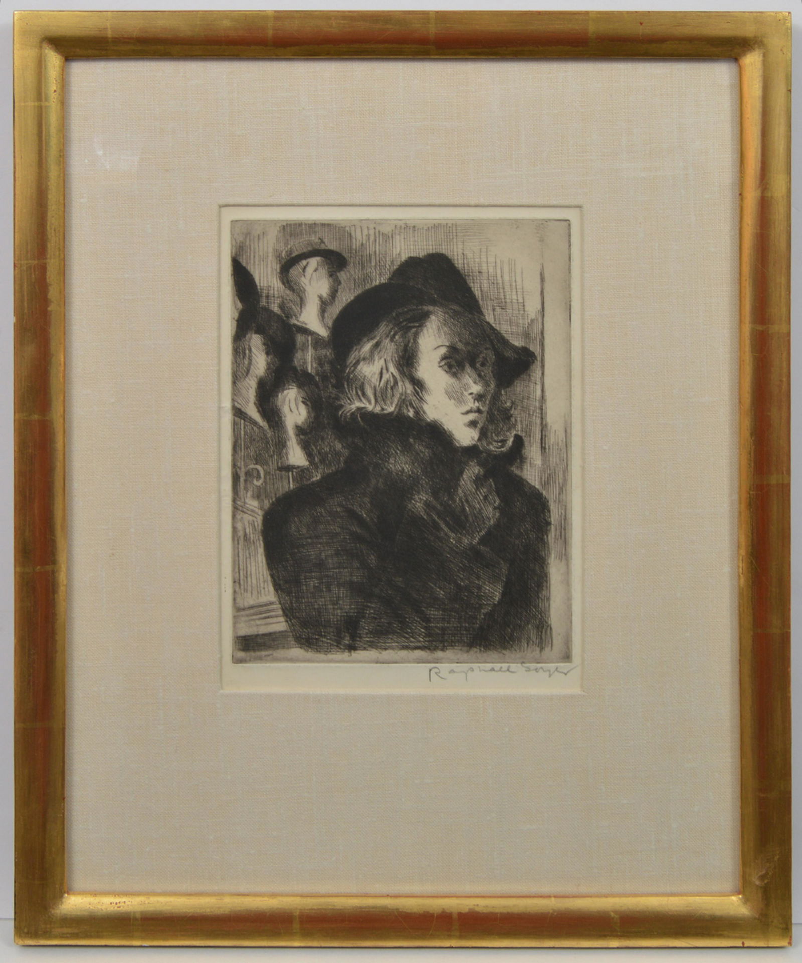 Raphael Soyer Etching on Paper Hand Signed (1 of 4)