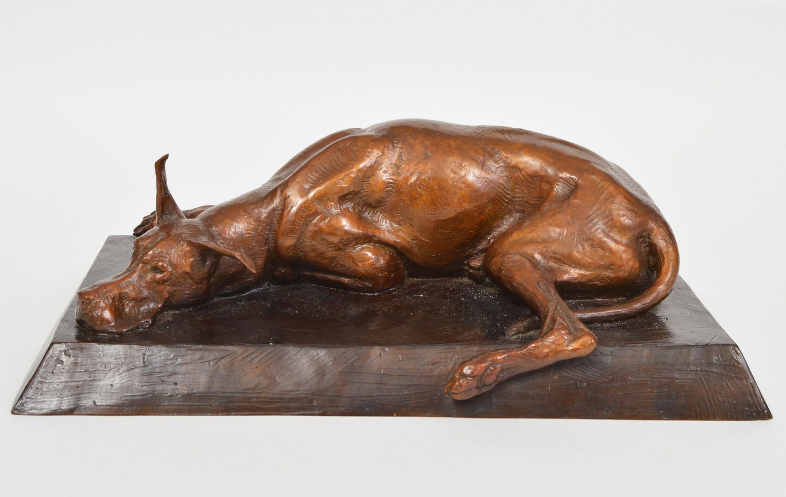 Louise M Peterson Bronze Great Dane Sculpture (1 of 7)