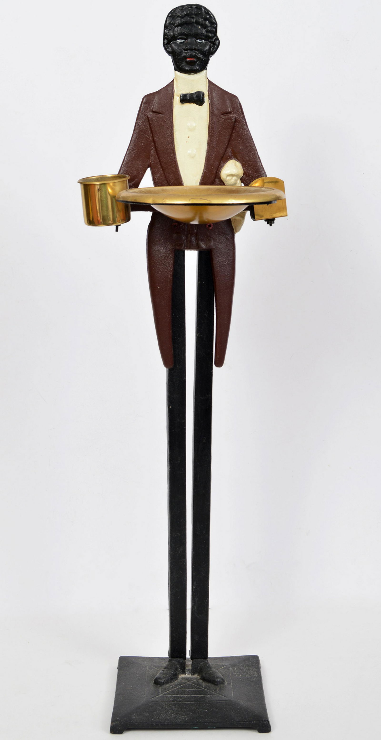 Vintage Americana Cast & Brass Ashtray Stand (1 of 6)